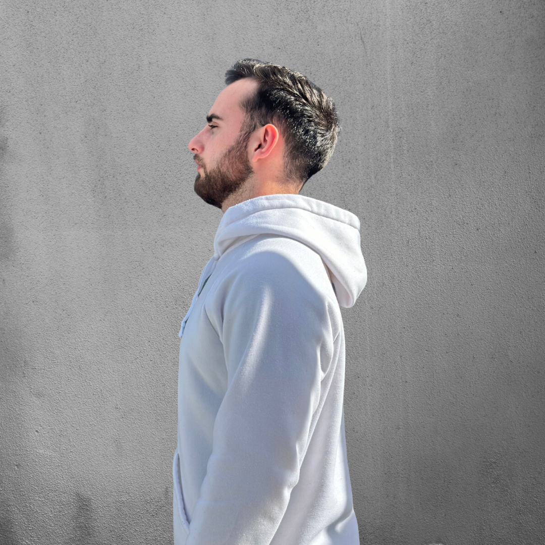 White Hoodie Men's