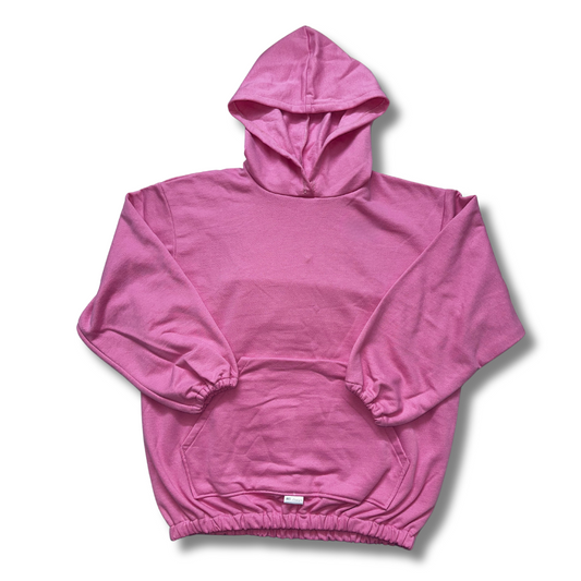 Pink Hoodie with 'JS' Embroidery